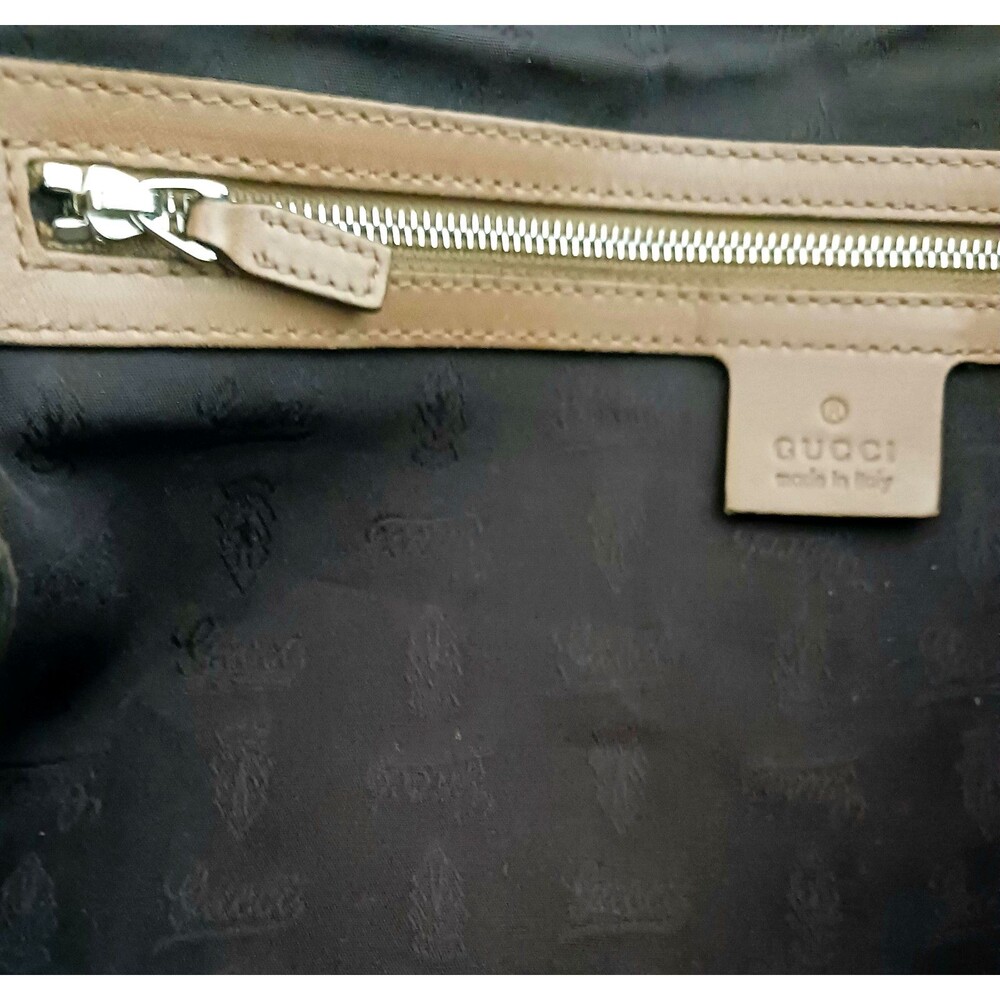 GUCCI GG Twins Guccissima Tan Brown Leather 232956 Tote Bag Made in Italy - Picture 9 of 16